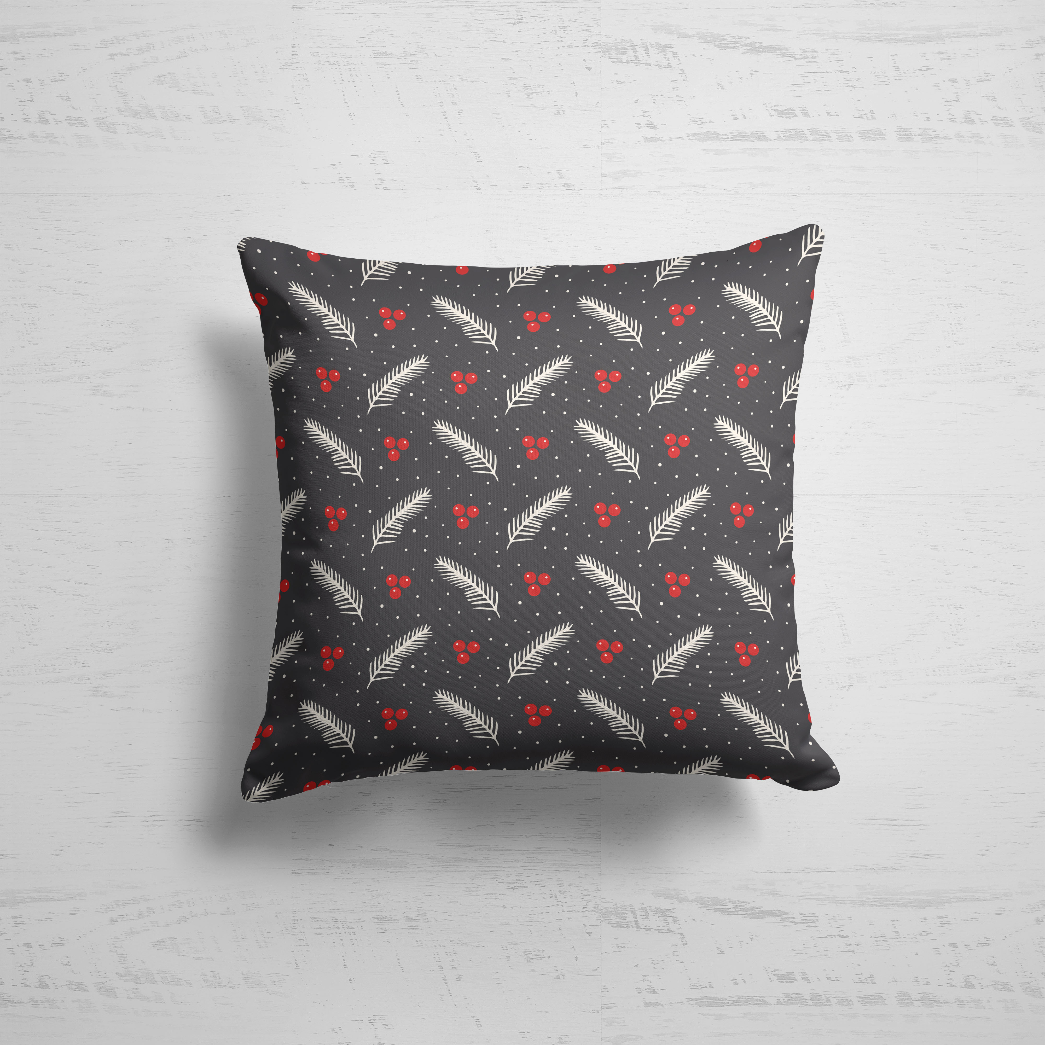 

Наволочка декоративная Fresh Art из габардина на молнии 45х45 см, Черный;красный;белый