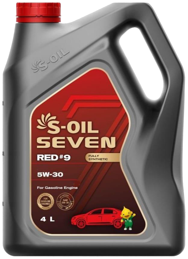 Моторное масло S-OIL синтетическое 7 Red #9 Sn 5W30 4л