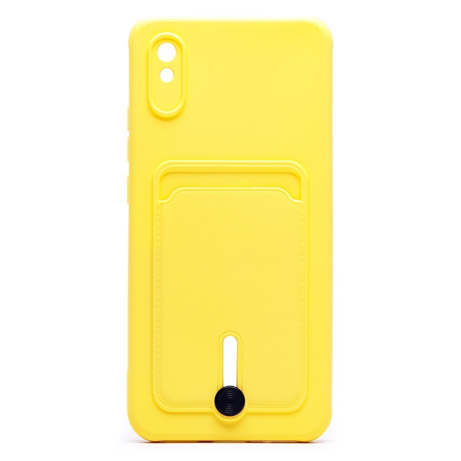 

Чехол для Xiaomi Redmi 9A силиконовый с картхолдером №4 <желтый>, Xiaomi M2006C3LC