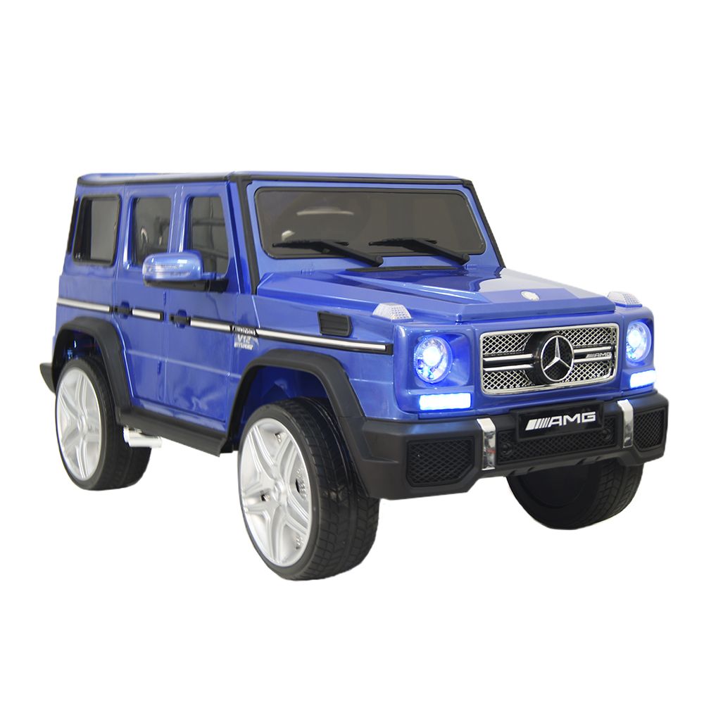 

Детский электромобиль RIVERTOYS Мercedes-Benz AMG G65 4WD, синий глянцевый