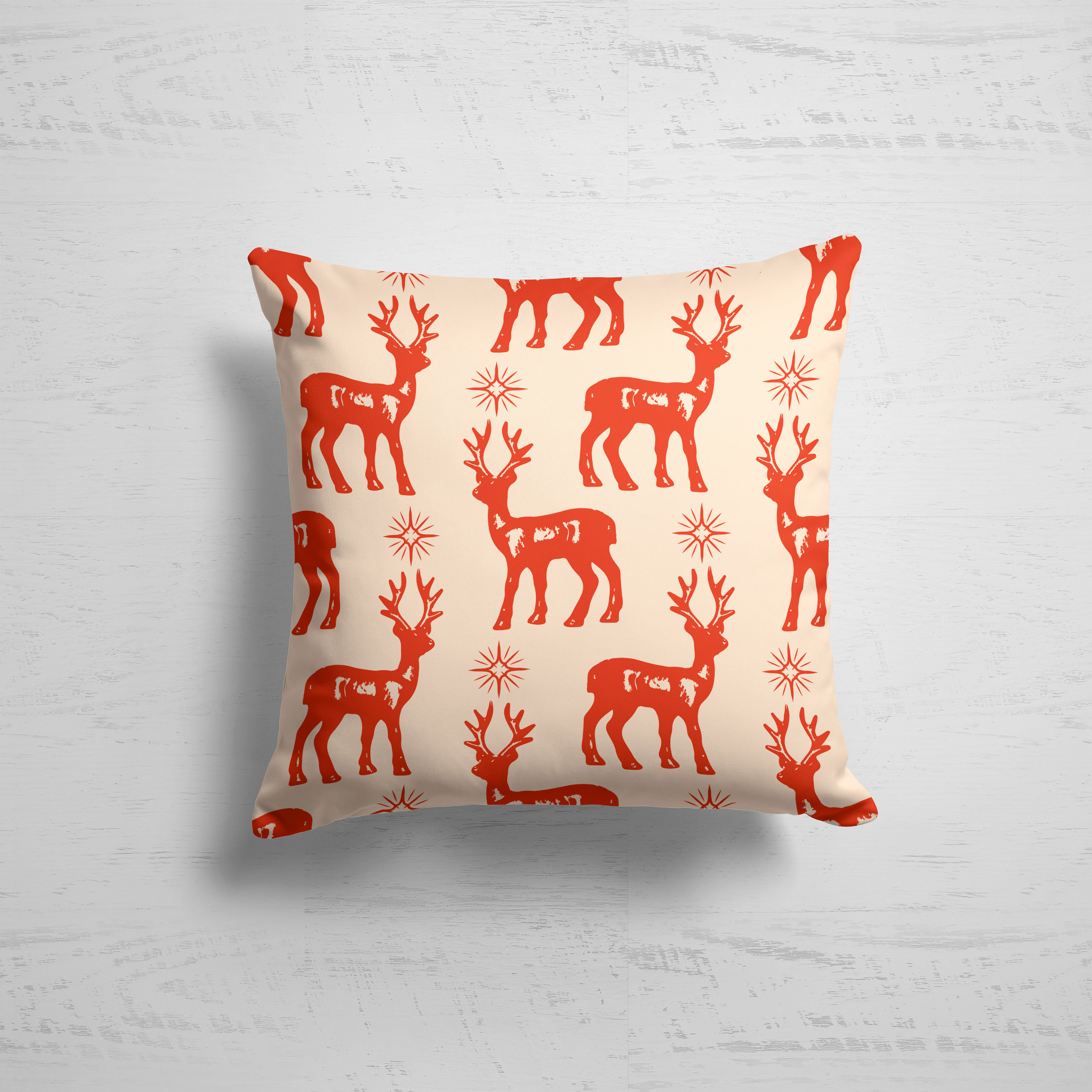 

Наволочка декоративная Fresh Art из габардина на молнии 45х45 см, Бежевый;красный