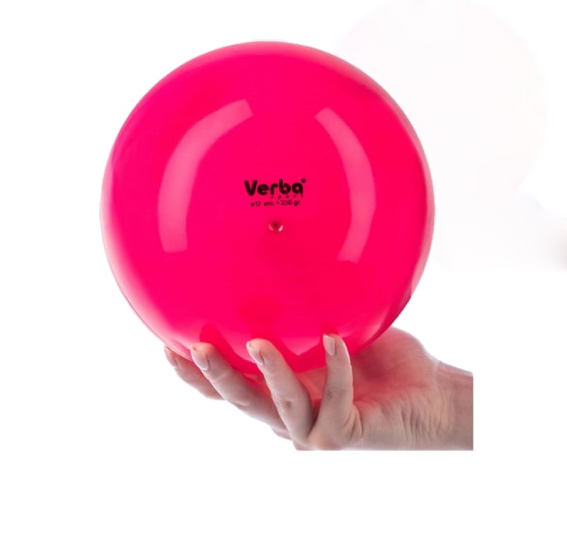 

Мяч для художественной гимнастики Verba Sport однотонный розовый 16см, Verba