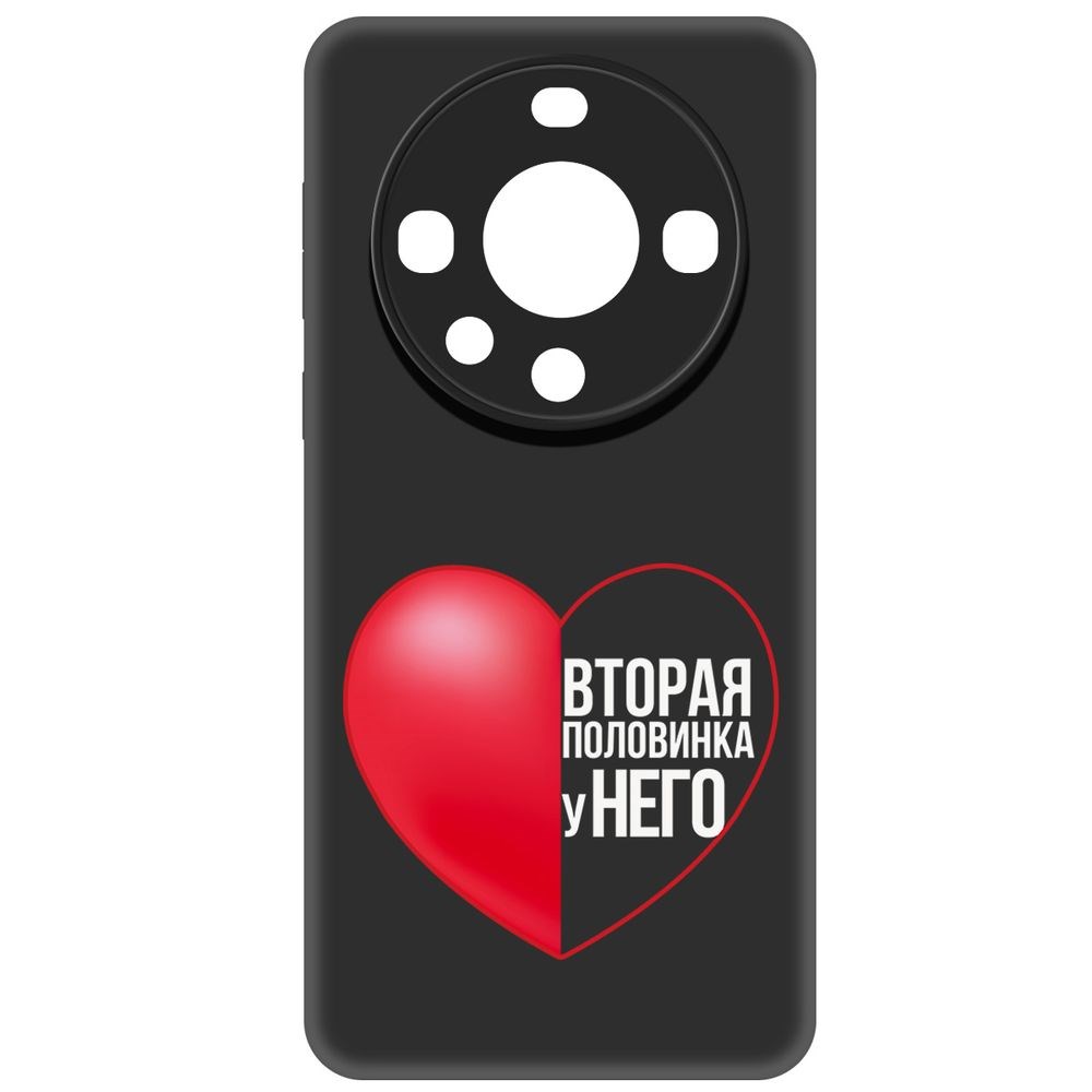 

Чехол-накладка Krutoff Soft Case Половинка у него для Huawei Mate 60 Pro черный