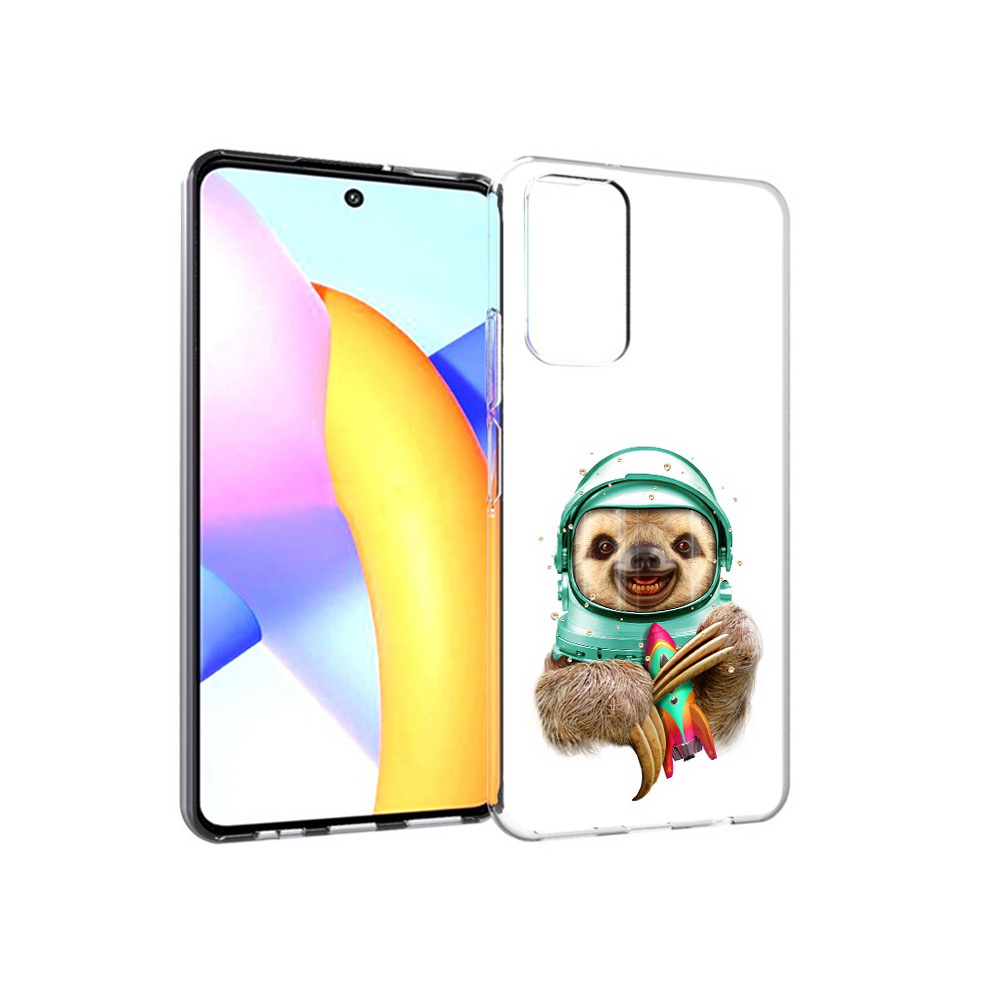 

Чехол MyPads Tocco для Huawei Honor 10 X Lite Ленивец астронавт, Прозрачный, Tocco