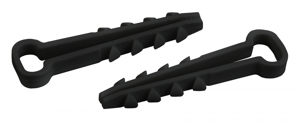 фото Эра дюбель-хомут для плоского кабеля 5-8мм черный (100шт.) (50/1500)