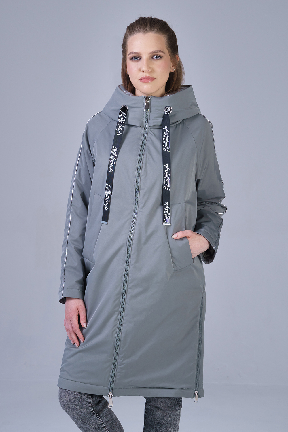 

Куртка женская OHARA EC-21724 зеленая 52 RU, EC-21724