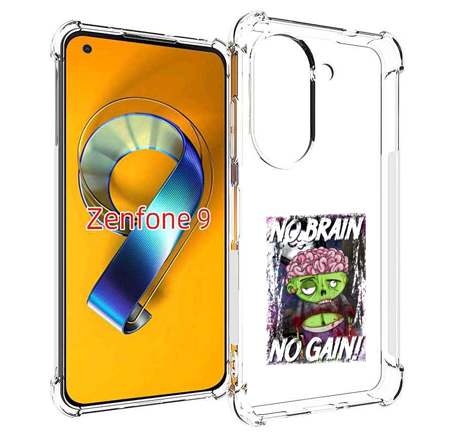 Чехол MyPads глупый зомби для Asus Zenfone 9 (AI2202)