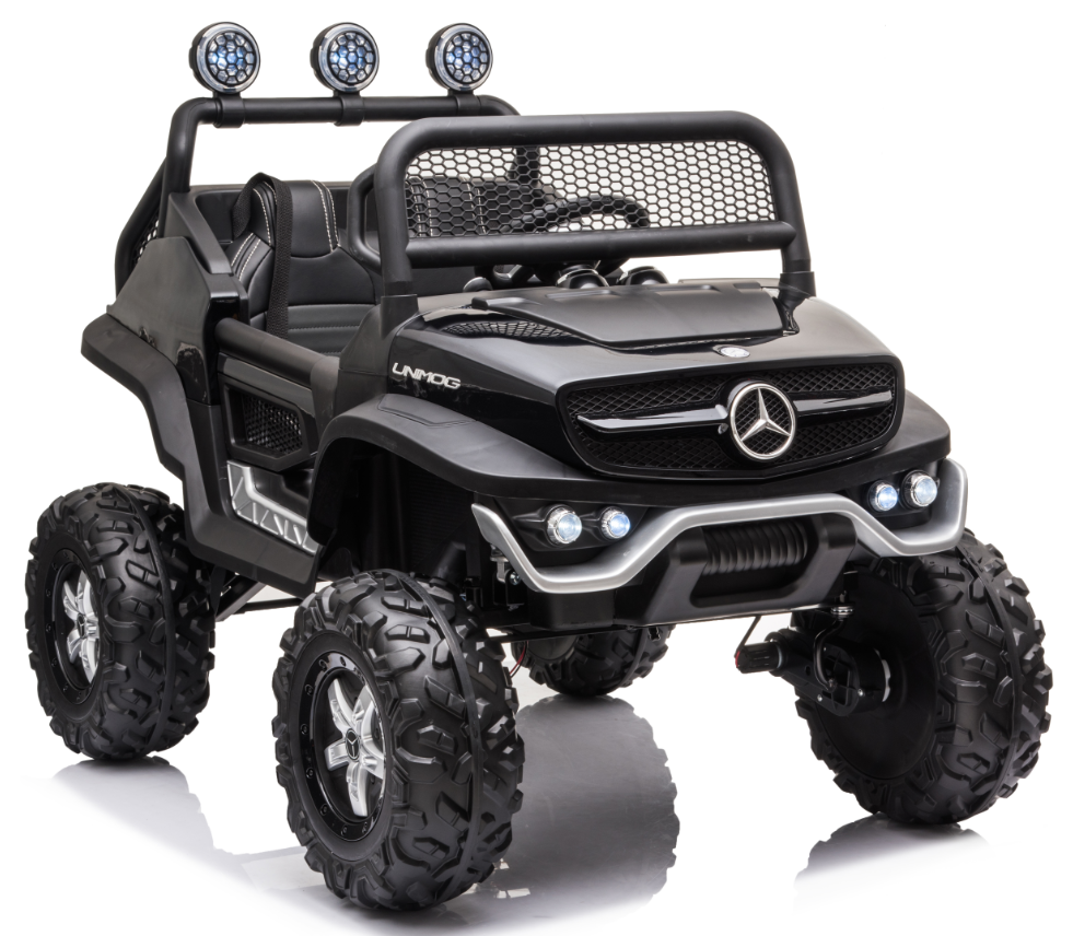 

Детский электромобиль RIVERTOYS Mercedes-Benz Unimog Mini P777BP, черный глянец