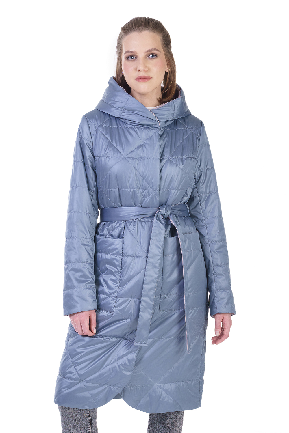 

Пальто женское OHARA CC-21700 голубое 42 RU, CC-21700