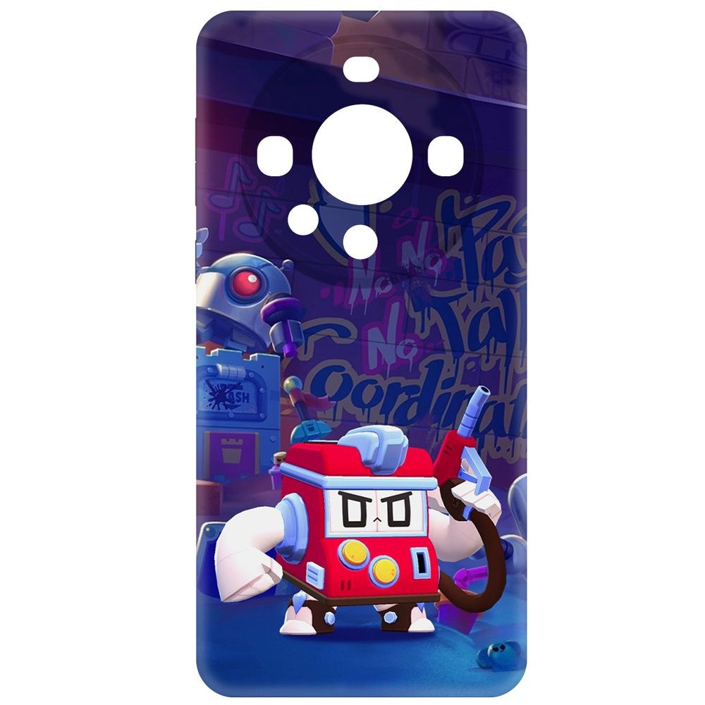 

Чехол-накладка Krutoff Soft Case Brawl Stars - V8-БИТ для Huawei Mate 60 Pro черный