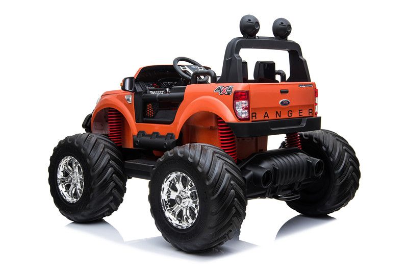 фото Детский электромобиль rivertoys ford monster truck dk-mt550 оранжевый глянец