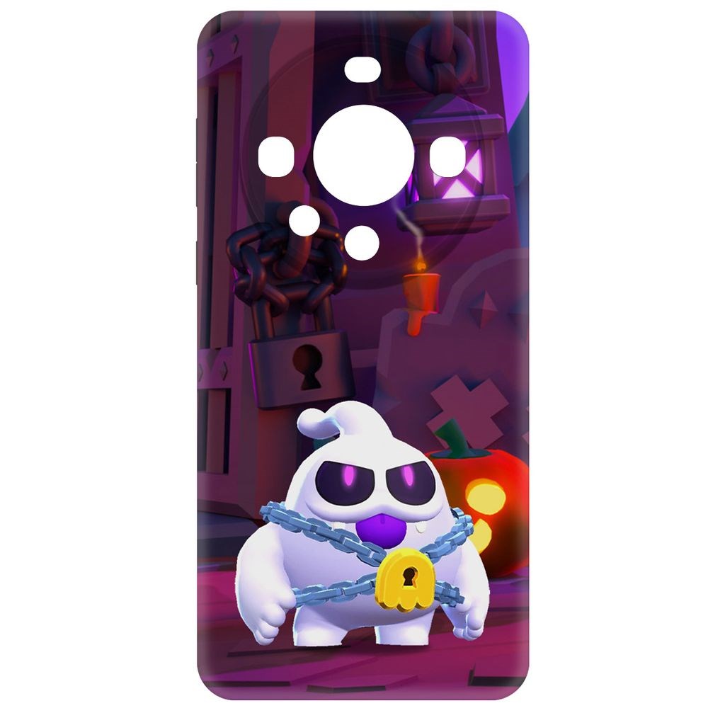 

Чехол-накладка Krutoff Soft Case Brawl Stars - Призрак Скуик для Huawei Mate 60 Pro черный