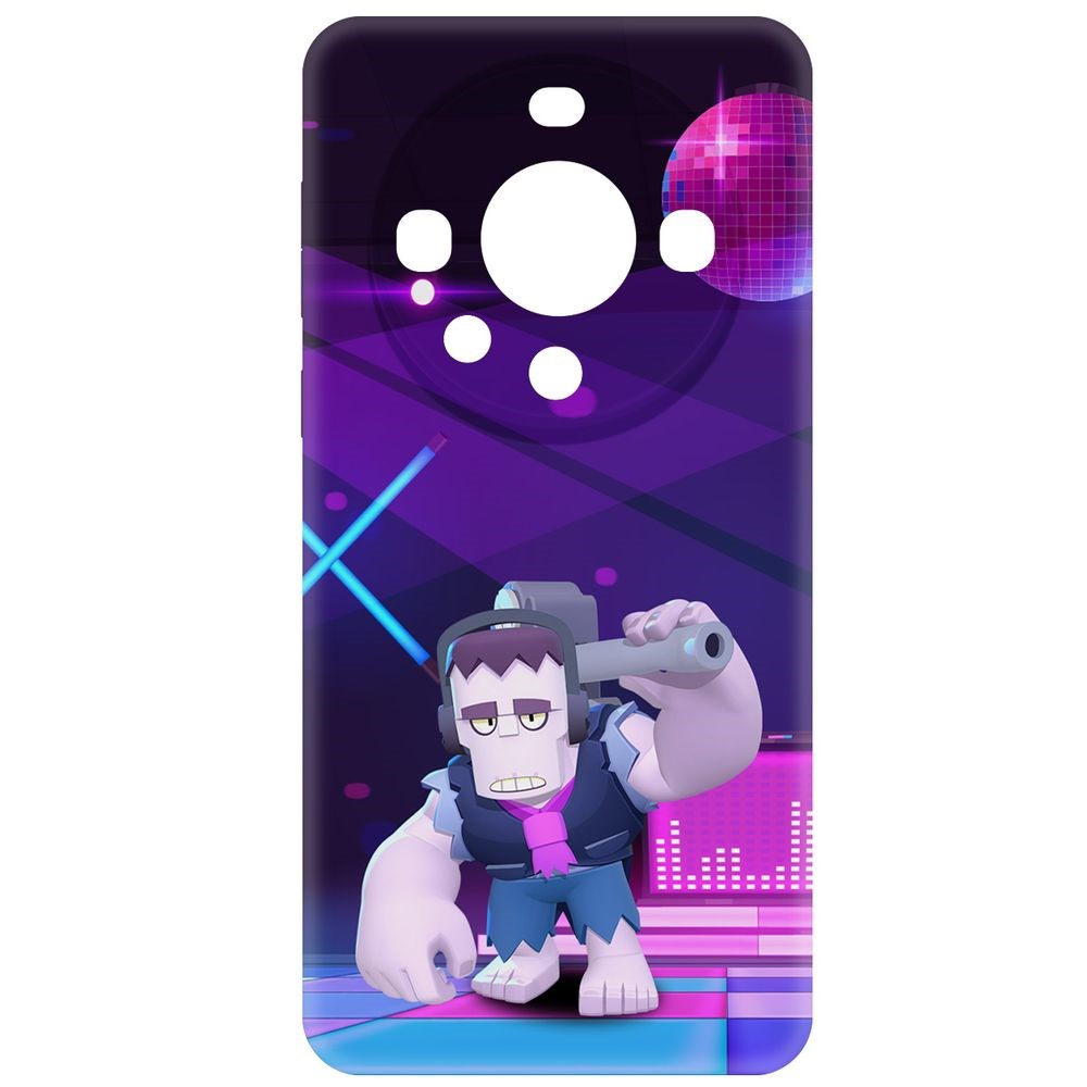 

Чехол-накладка Krutoff Soft Case Brawl Stars - Фрэнк для Huawei Mate 60 Pro черный