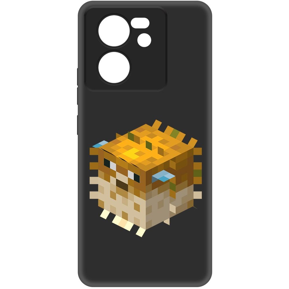 

Чехол-накладка Krutoff Soft Case Minecraft-Иглобрюх для Xiaomi 13T черный