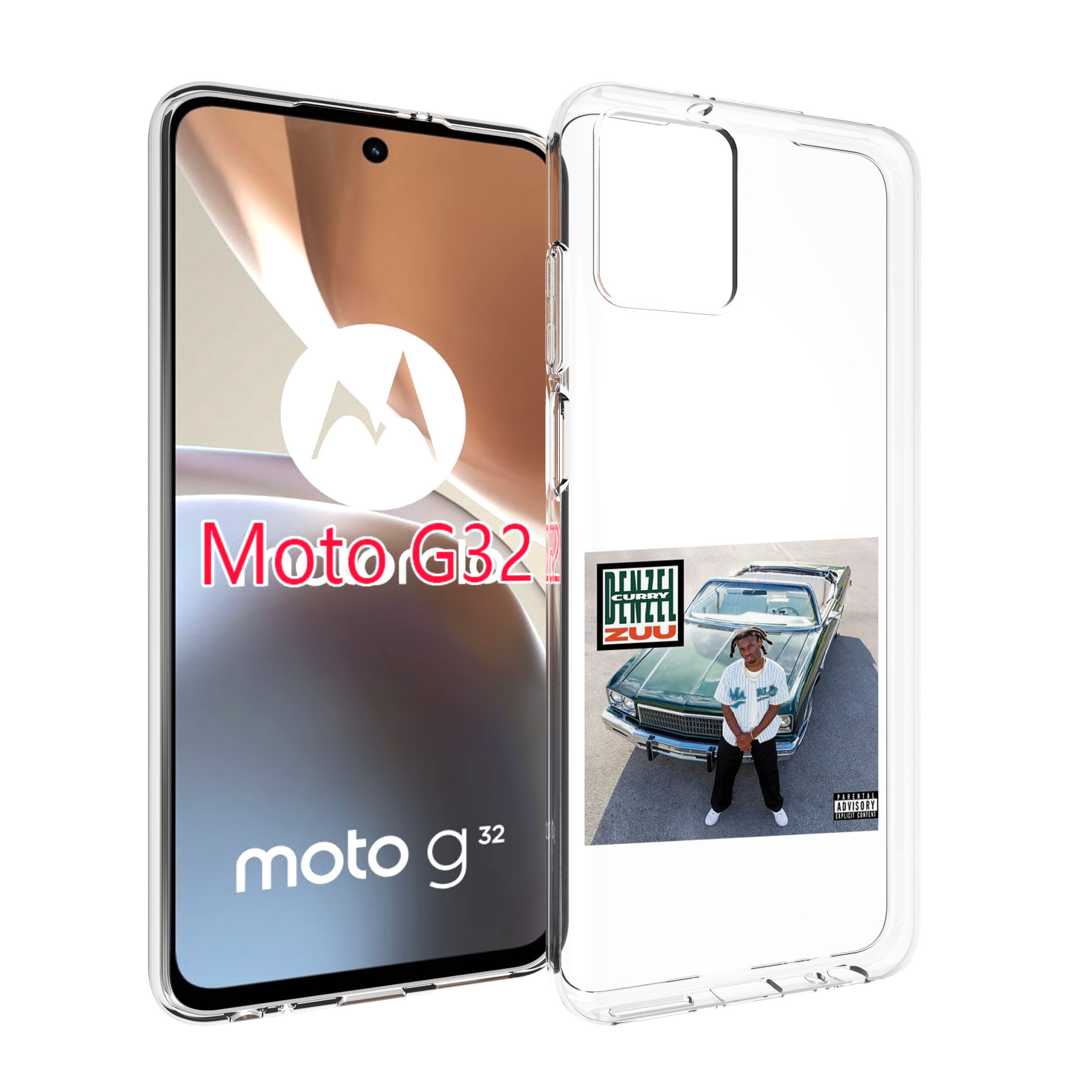 

Чехол MyPads Denzel Curry - ZUU для Motorola Moto G32, Прозрачный, Tocco