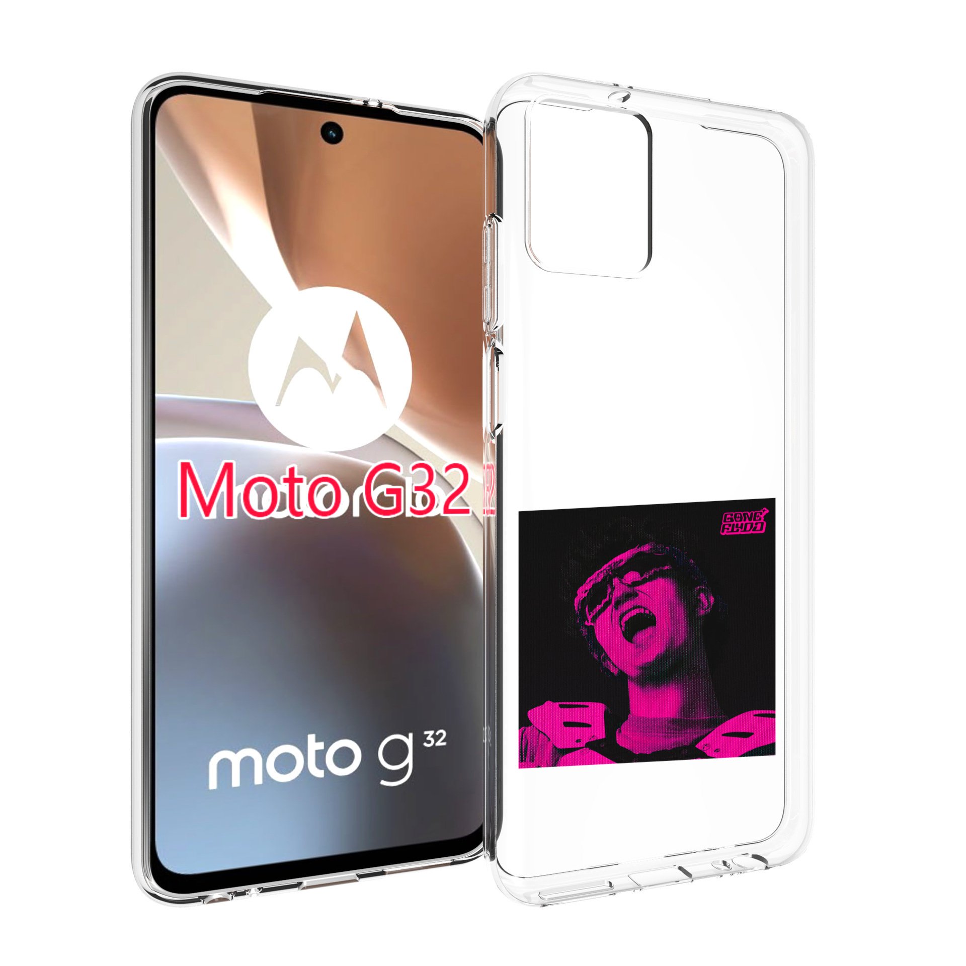 Чехол MyPads Digital Fantazy GONE для Motorola Moto G32