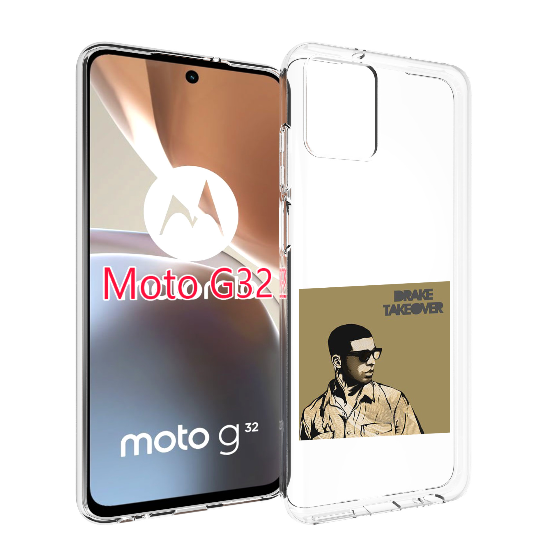 

Чехол MyPads Drake - Takeover для Motorola Moto G32, Прозрачный, Tocco