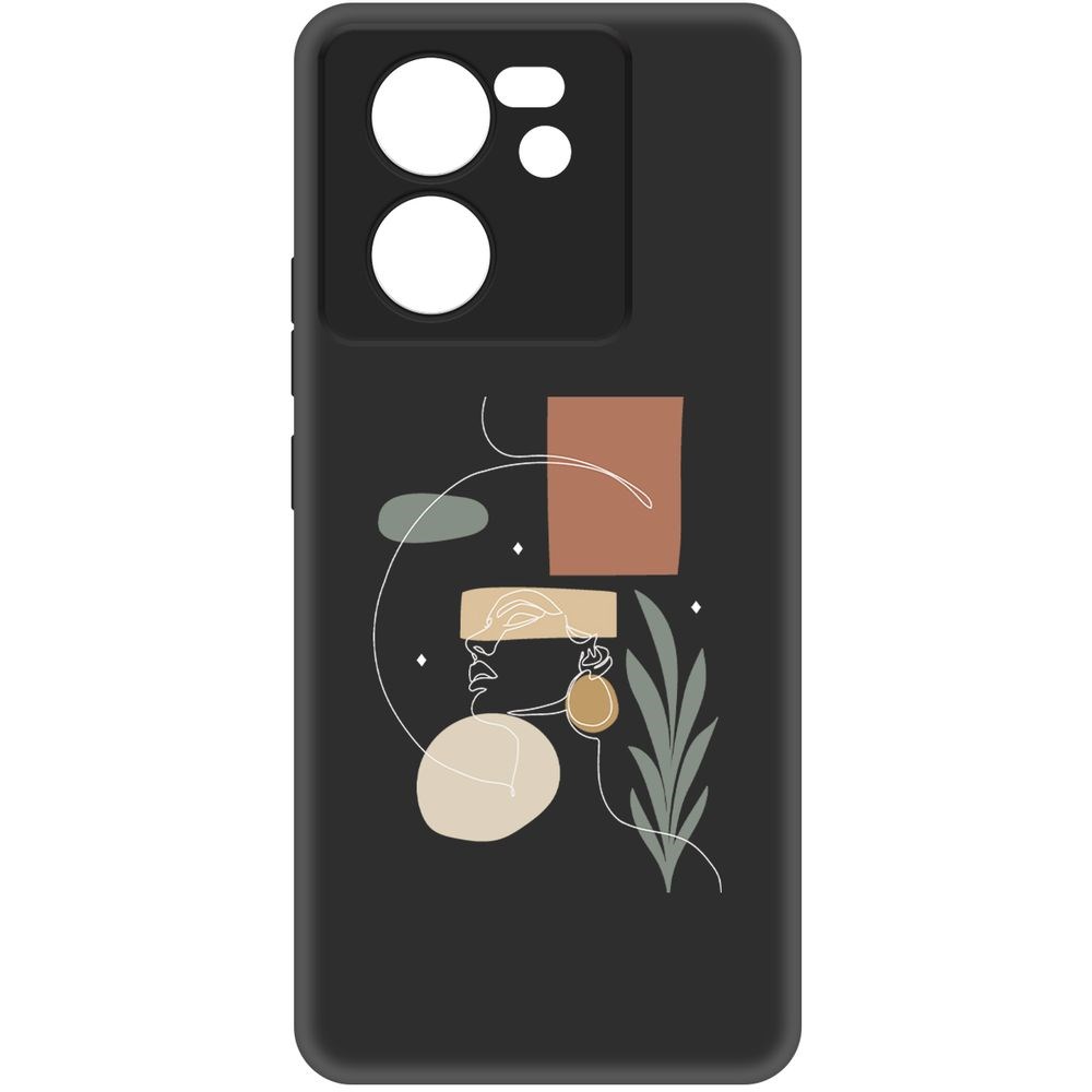 Чехол-накладка Krutoff Soft Case Элегантность для Xiaomi 13T черный