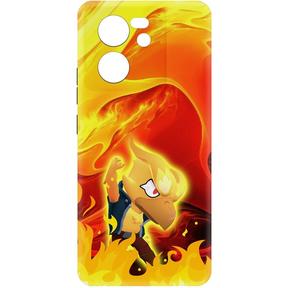 

Чехол-накладка Krutoff Soft Case Brawl Stars - Ворон-Феникс для Xiaomi 13T черный