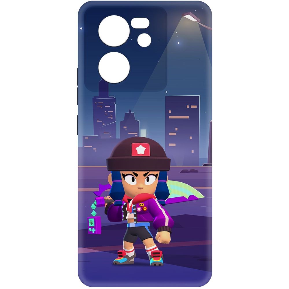 

Чехол-накладка Krutoff Soft Case Brawl Stars - Героиня Биби для Xiaomi 13T черный