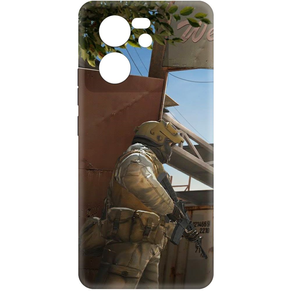 Чехол-накладка Krutoff Soft Case Cтандофф 2 (Standoff 2) - Rust для Xiaomi 13T черный
