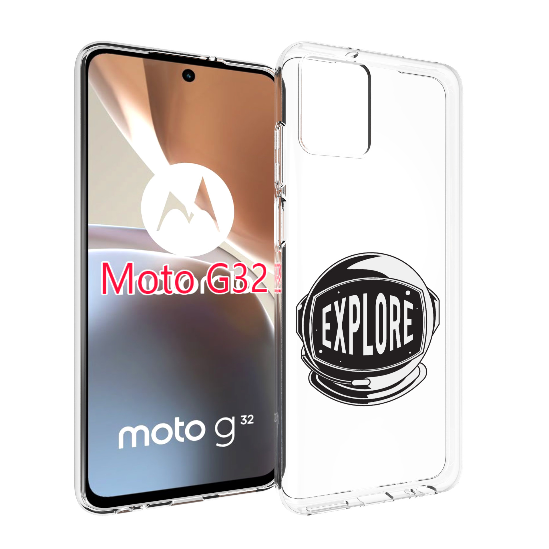 

Чехол MyPads Explore для Motorola Moto G32, Прозрачный, Tocco