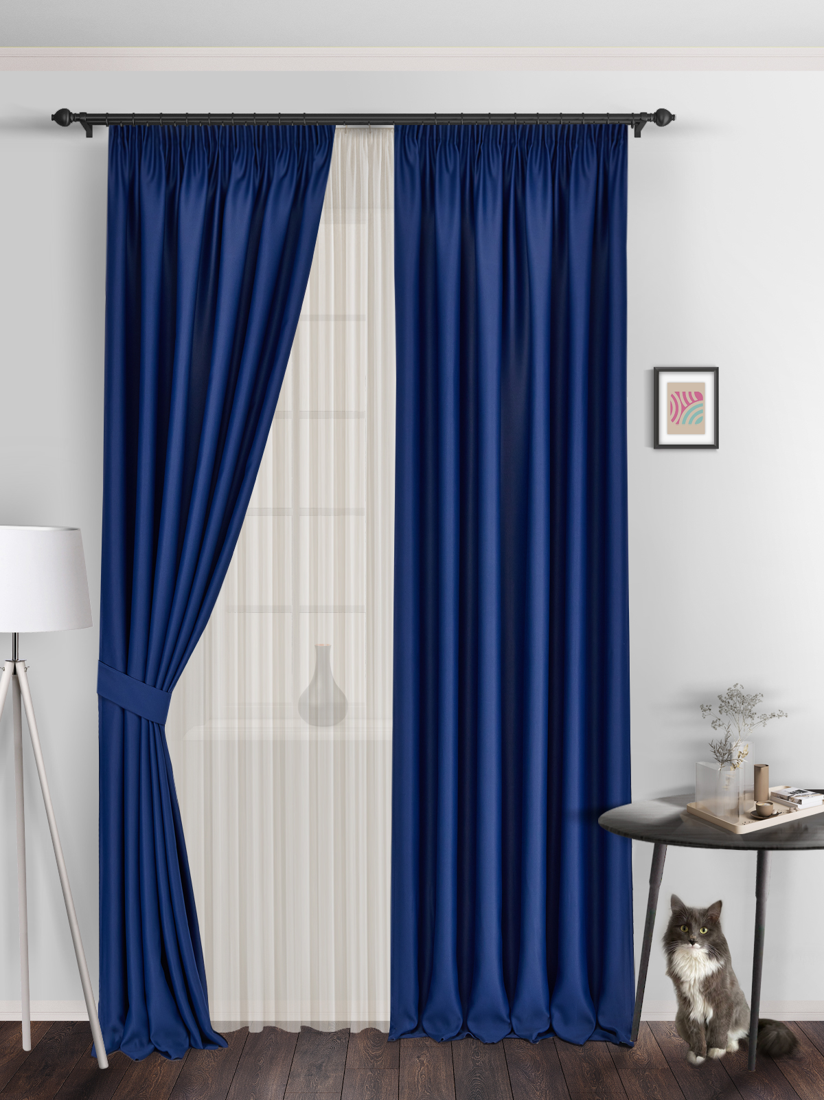 

Шторы блэкаут ВсеТканиТут bacio blackout 150х270 2 шт, bacio blackout