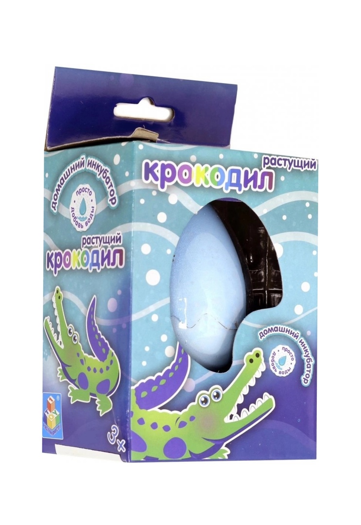 

Игровая фигурка Растущие животные в яйце Крокодил 1Toy