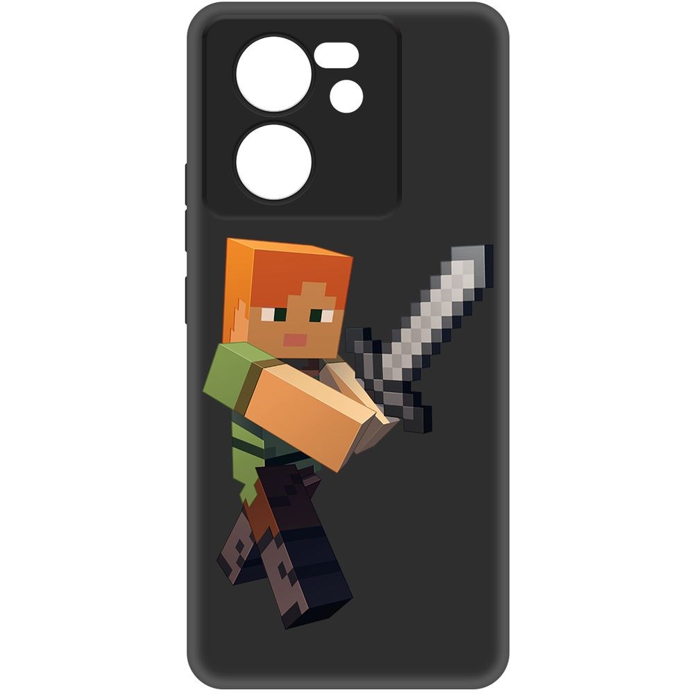 

Чехол-накладка Krutoff Soft Case Minecraft-Алекс для Xiaomi 13T Pro черный