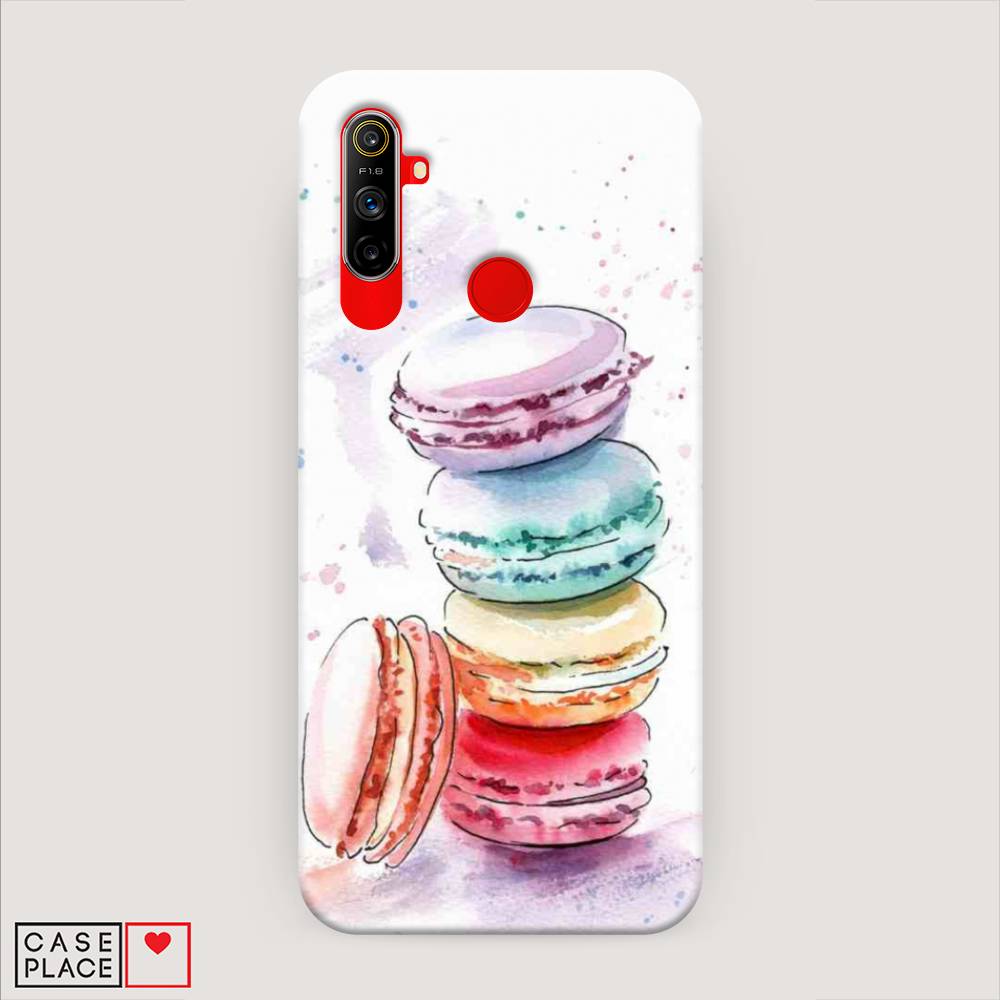 

Пластиковый чехол "Пирамидка макарони 2" на Realme C3, 253020-7