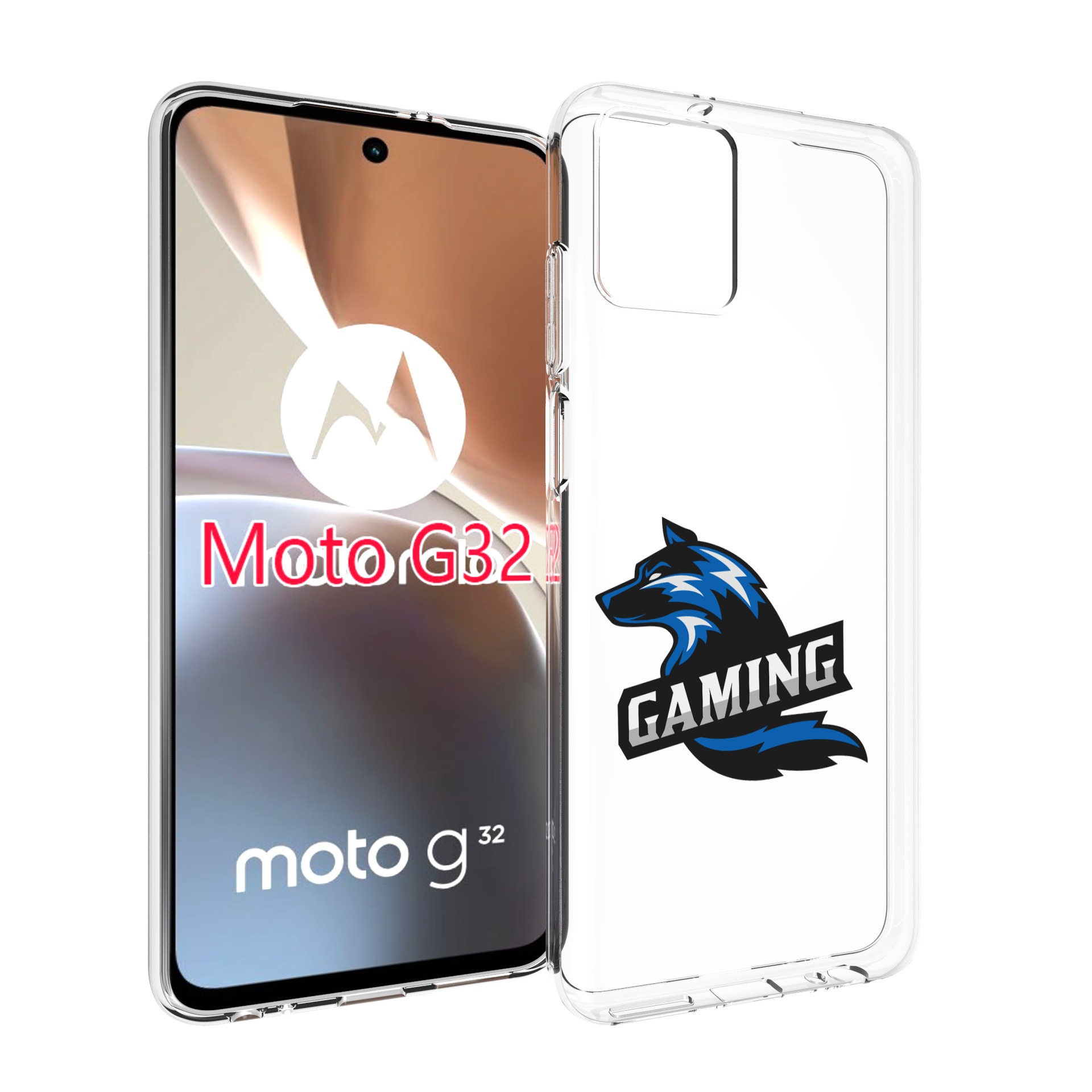

Чехол MyPads Gaming мужской для Motorola Moto G32, Прозрачный, Tocco