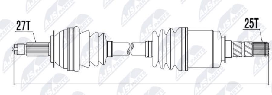 

Полуось, subaru impreza 08- NTY NPWSB010