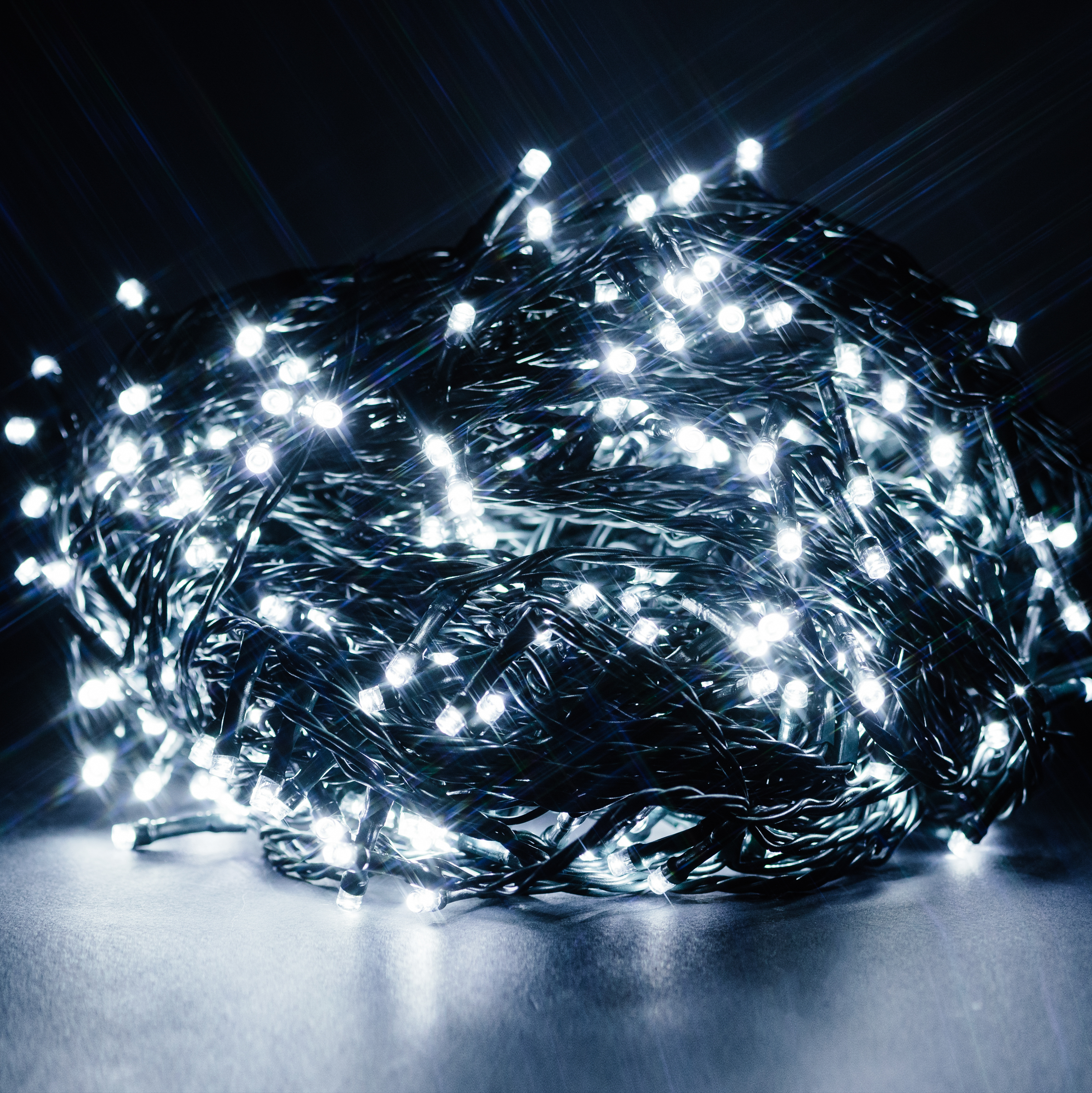 

Гирлянда Мишура 140 LED холодная белая 16,1 м