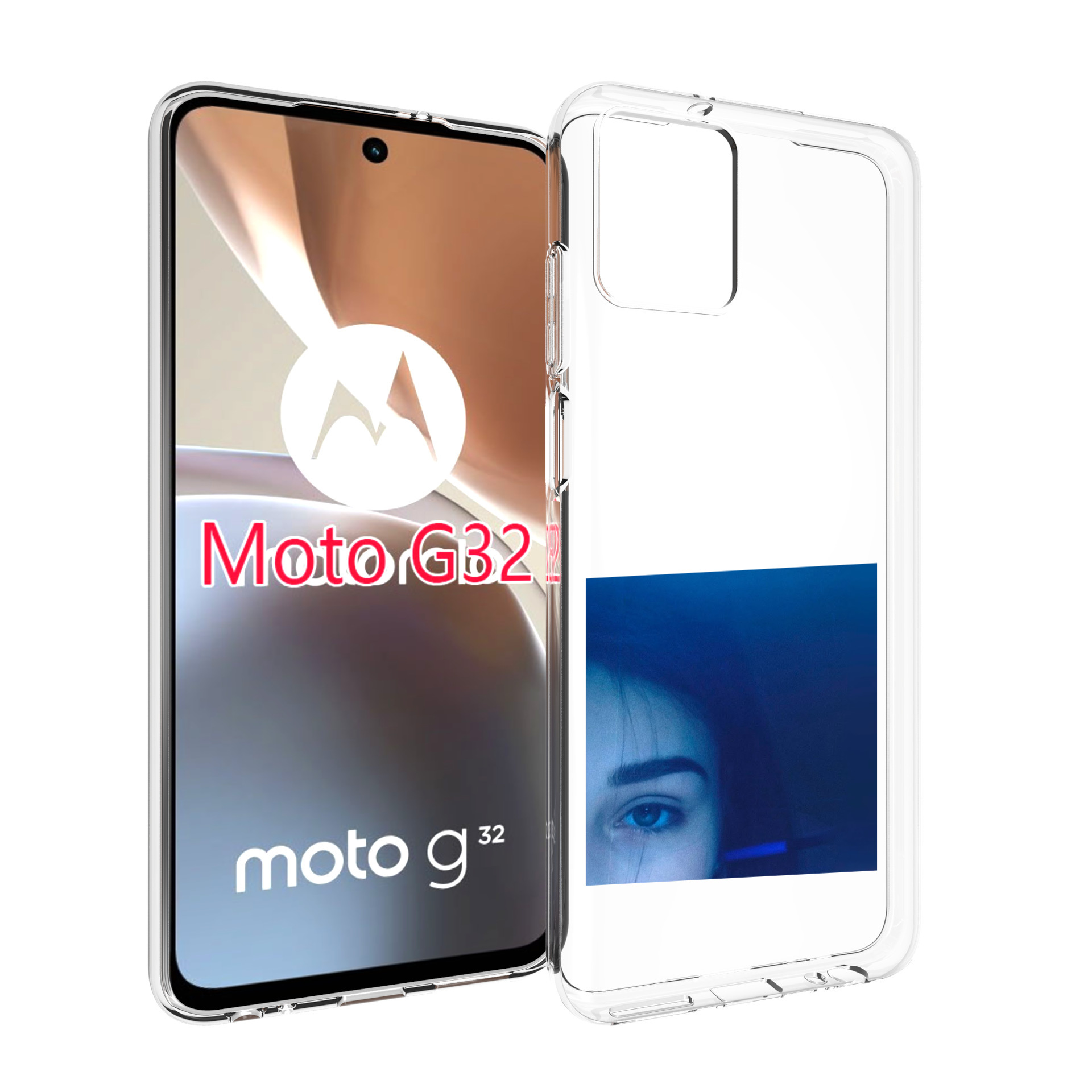 

Чехол MyPads Hate Love face для Motorola Moto G32, Прозрачный, Tocco