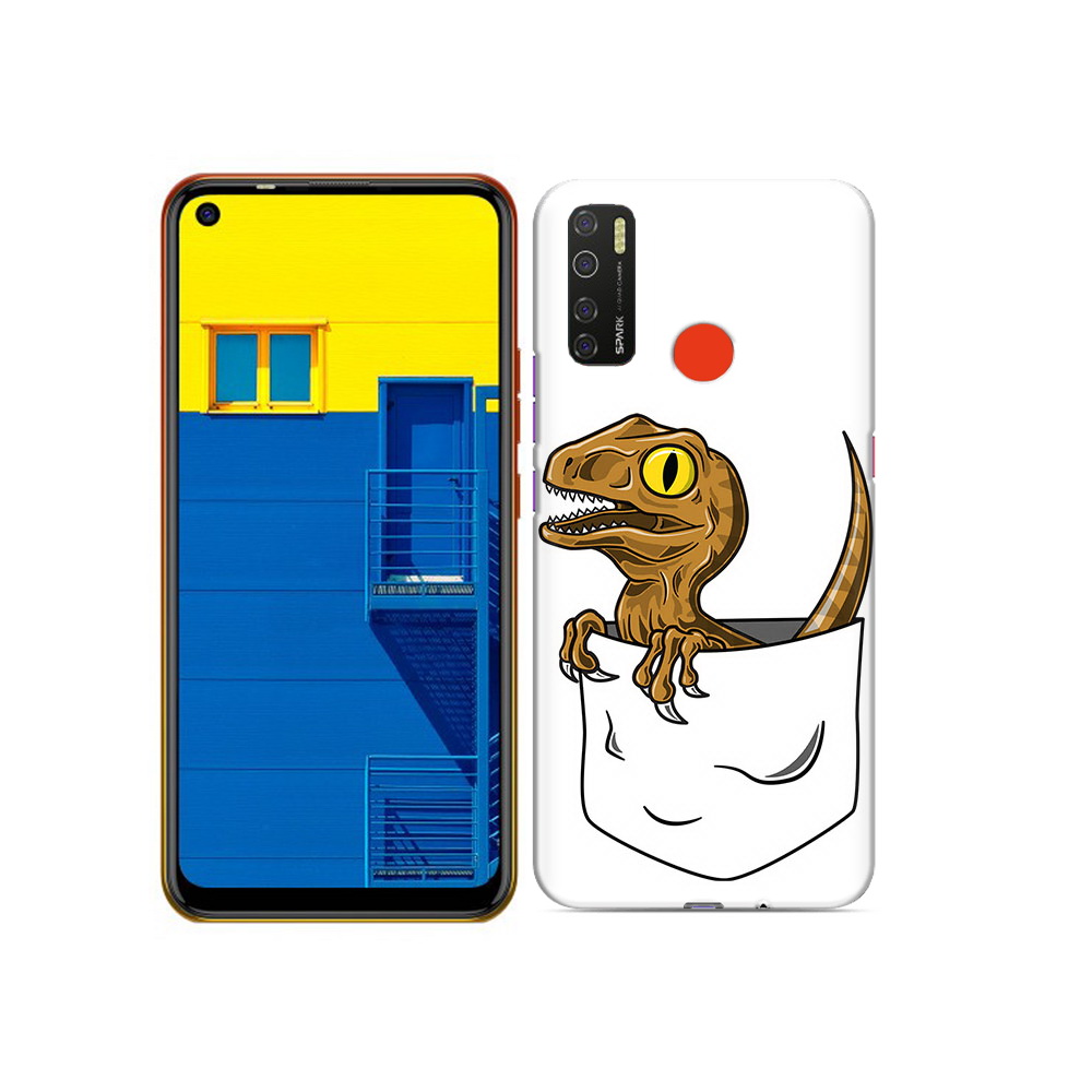 

Чехол MyPads Tocco для Tecno Spark 5 динозавр в кармане, Tocco