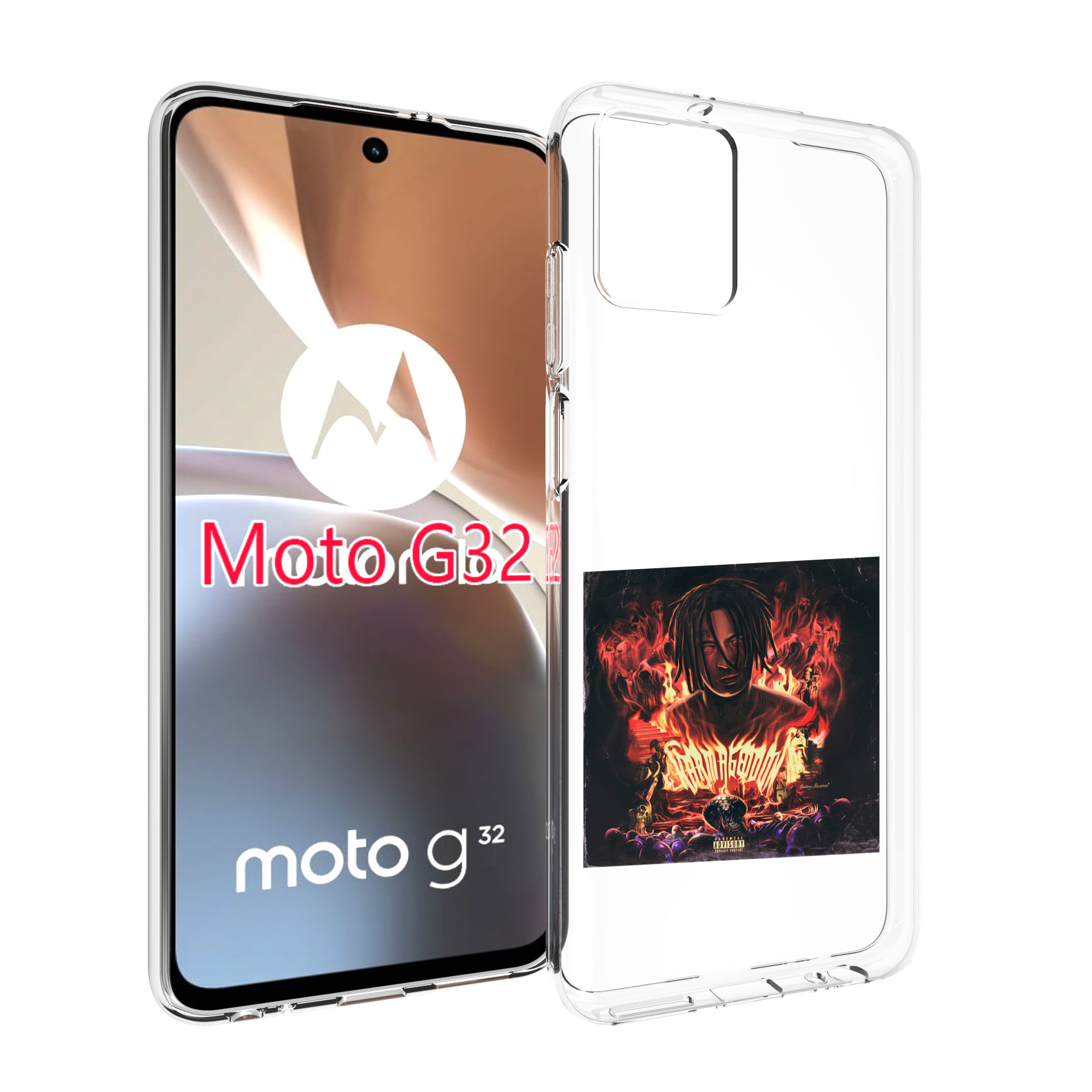 

Чехол MyPads Karmageddon Kizaru для Motorola Moto G32, Прозрачный, Tocco