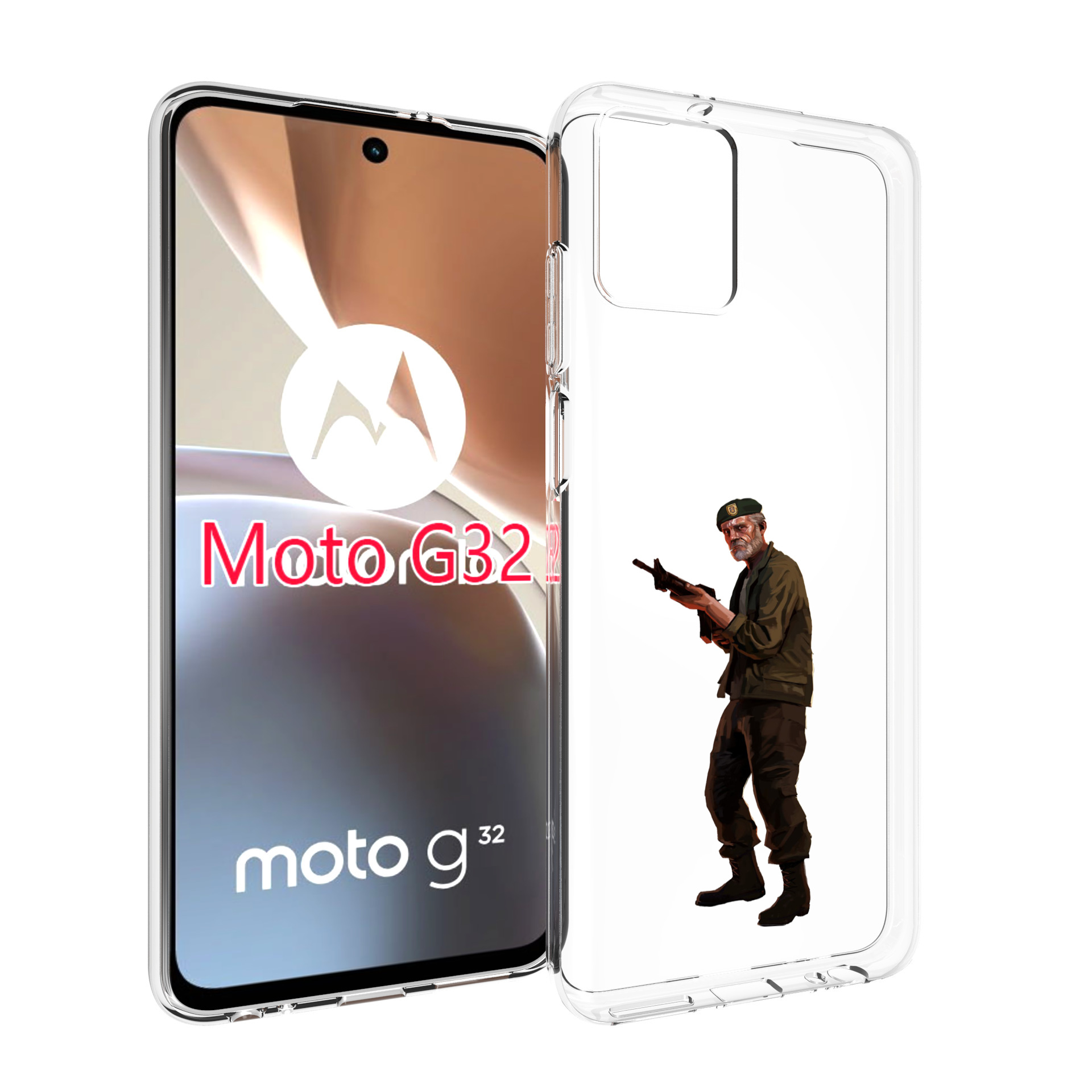 

Чехол MyPads Left-4-Dead-2 для Motorola Moto G32, Прозрачный, Tocco