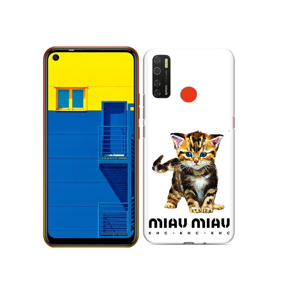 

Чехол MyPads Tocco для Tecno Spark 5 Бренд miau miau, Tocco