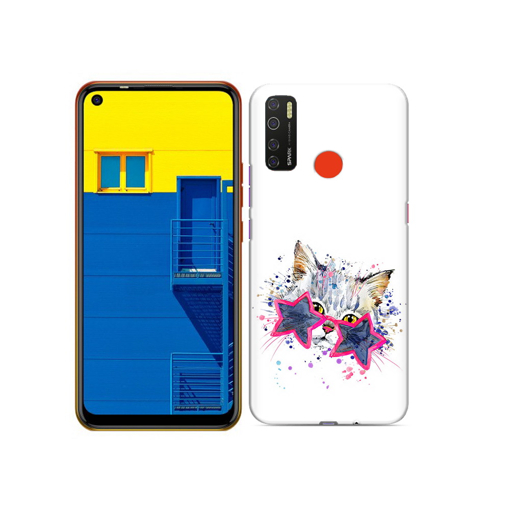 

Чехол MyPads Tocco для Tecno Spark 5 звездные очки, Tocco