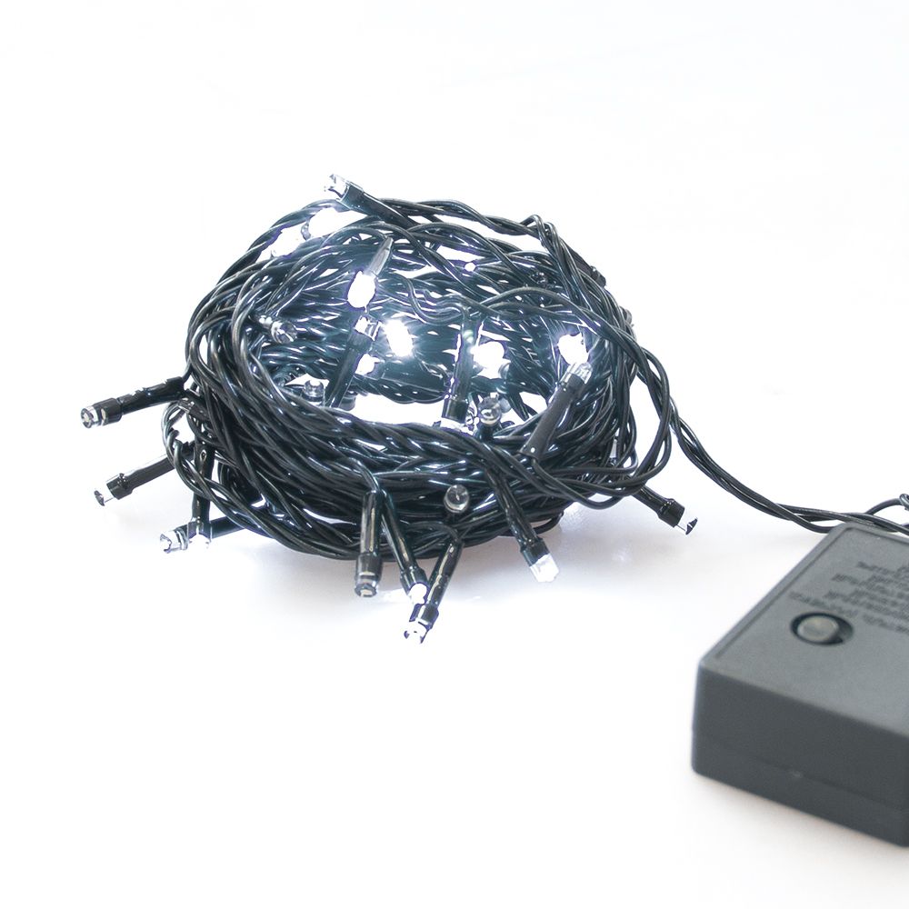 

Электрогирлянда Нить 50 белых LED, 5м, 8 режимов IP44