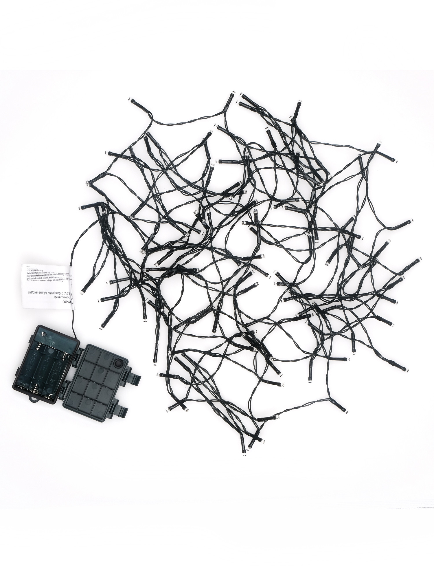 

Электрогирлянда Нить 80 белых LED, 8м, 8 режимов, IP44, 3хАА