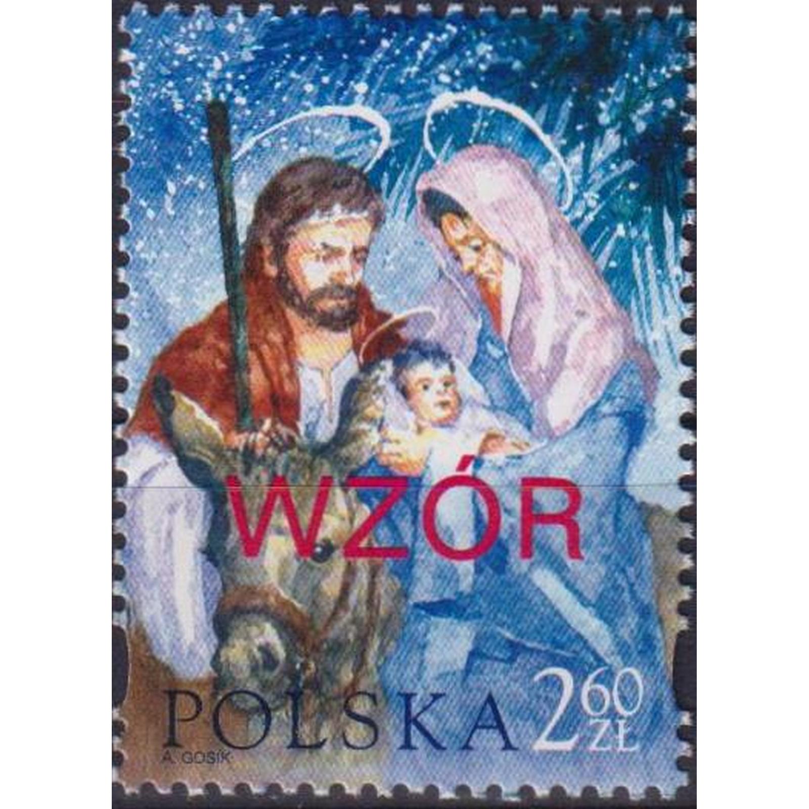 

Почтовые марки Польша Рождество 2003 - надпечатка WZOR Рождество