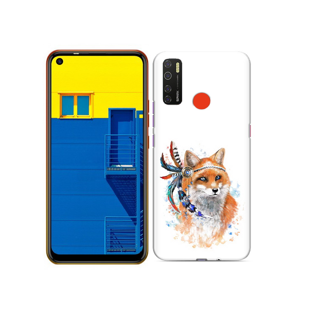 

Чехол MyPads Tocco для Tecno Spark 5 инду лиса, Tocco