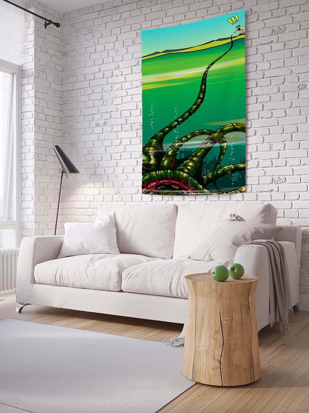

Вертикальное фотопанно на стену JoyArty Опасный улов 100x150 см, Опасный улов