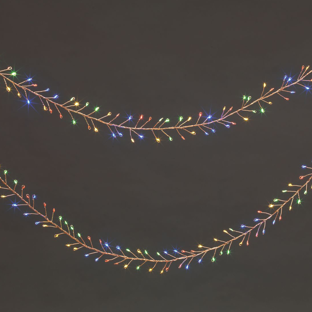 

Гирлянда кластер 240 LED многоцветная 2,4 м