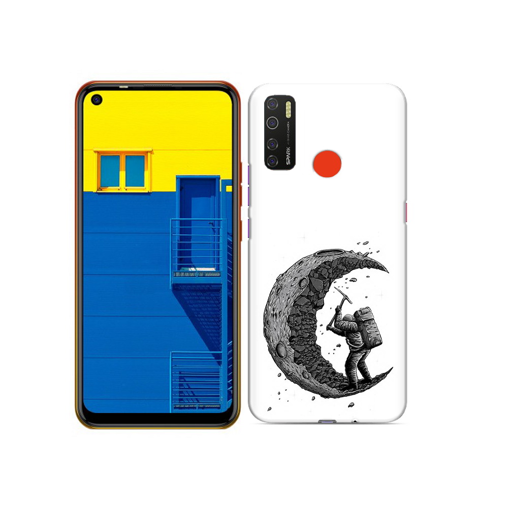 

Чехол MyPads Tocco для Tecno Spark 5 камненная луна, Tocco