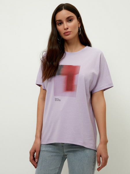 

Футболка женская ZARINA 2265555467 фиолетовая XL, 2265555467