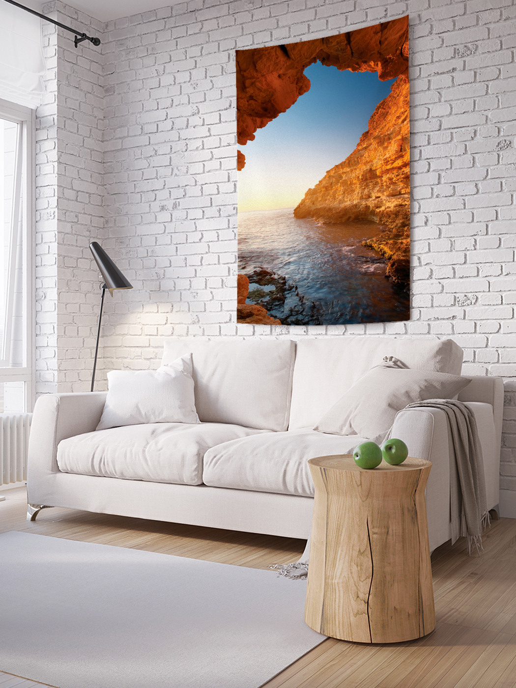 

Вертикальное фотопанно на стену JoyArty Через пещеру к солнцу 100x150 см, Через пещеру к солнцу