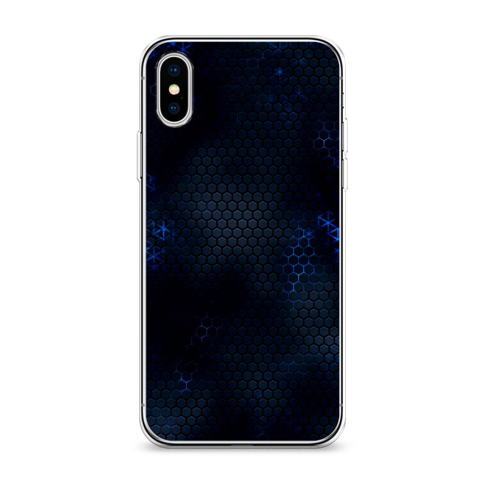 

Чехол Awog на Apple iPhone XS Max (10S Max) / Айфон XS Max (10S Max) "Фон соты синие", 11950-3
