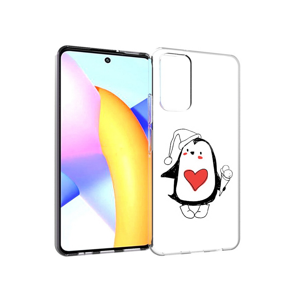 

Чехол MyPads Tocco для Huawei Honor 10 X Lite Пингвин с мороженым, Прозрачный, Tocco